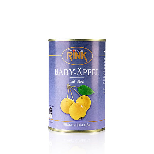 Babyappels, licht gesuikerd, met steeltje, 425 g