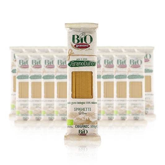 Pasta Granoro, spaghetti vermicelloni nr. 12, 2 mm, biologisch, 10 kg, 20 x 500 g