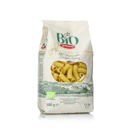 Pasta Granoro, Elicoidali (Rigatoni) No23, BIO, 10 kg, 20 x 500g - Heerlijke biologische pasta van 500g per verpakking, totaal 10 kg