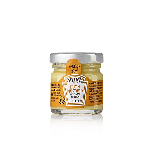 Heinz - Dijon-mosterd, fijn, portieglaasjes, 33 ml