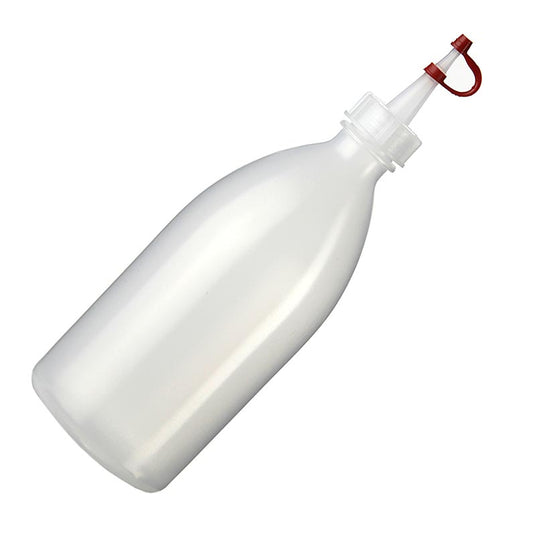 Plastic spuitfles met druppelflesje/dop van 500ml, ideaal voor nauwkeurig doseren en aanbrengen van vloeistoffen, 1 stuk