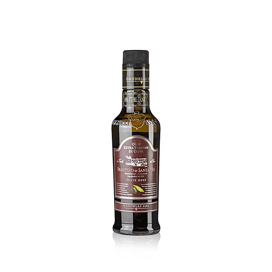 Extra vierge olijfolie, Santa Tea Gonnelli "Delicato", zwarte olijven, 250 ml