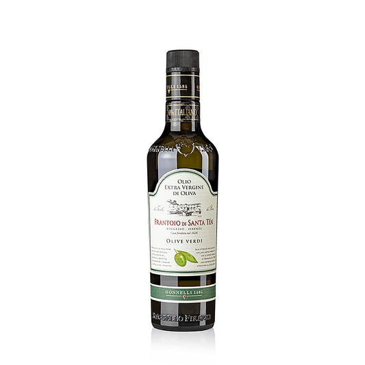 Extra vierge olijfolie, Santa Tea Gonnelli "Fruttato Intenso", groene olijven, 500 ml