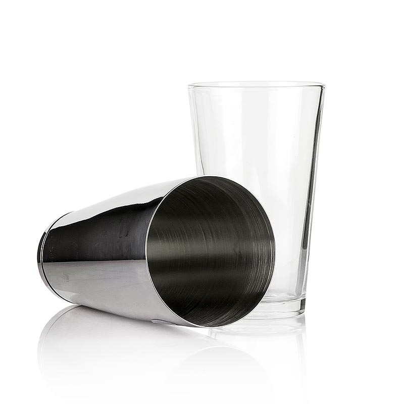Cocktailshaker Boston, 2 stuks, gemaakt van roestvrij staal, 1 stuk