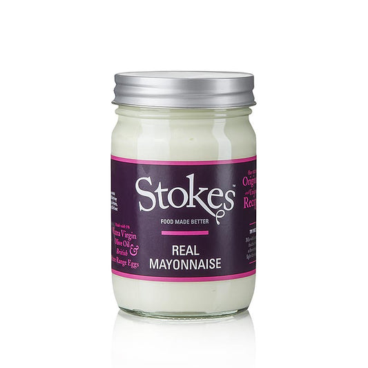 Stokes echte mayonaise, 356 ml - ambachtelijke mayonaise van hoge kwaliteit in een handige fles van 356 ml