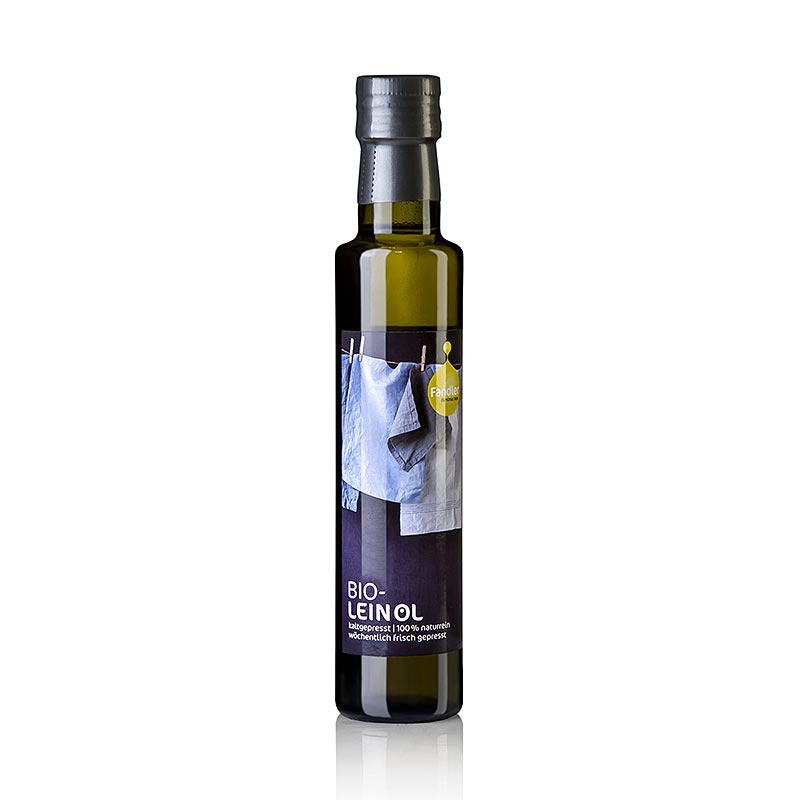 Lijnzaadolie, koudgeperst, Fandler, BIO, 250 ml