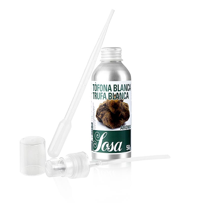Witte truffelaroma, vloeibaar, oplosbaar in water, 50 g productafbeelding voor gebruik in recepten en gerechten