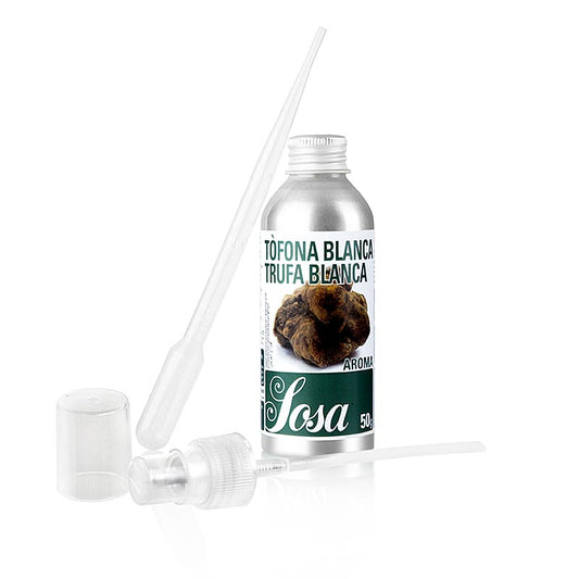 Witte truffelaroma, vloeibaar, oplosbaar in water, 50 g productafbeelding voor gebruik in recepten en gerechten