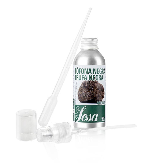 Zwarte truffelaroma, vloeibaar en oplosbaar in water, 50 g flesje voor culinaire toepassingen