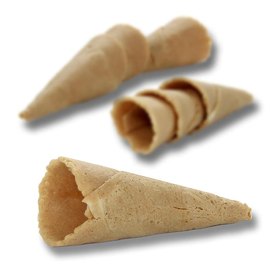 Mini-croissants Basic, neutraal, ø 2,5x7,5 cm, met wafelhouder, 325 g, 112 stuks