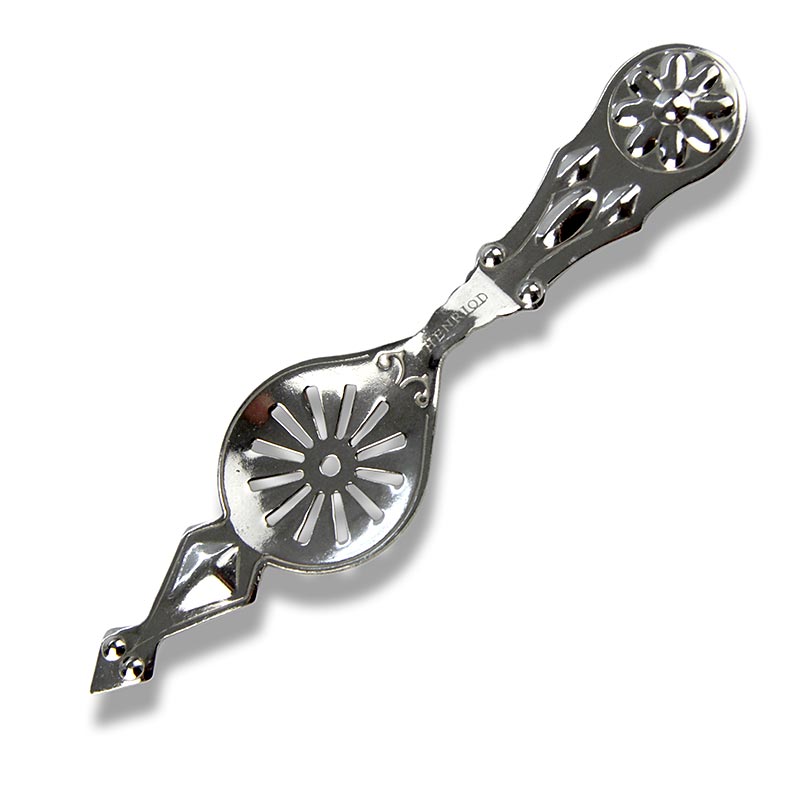 Vintage absintlepel met elegante ornamenten, handgemaakt en uniek design, perfect voor absintliefhebbers