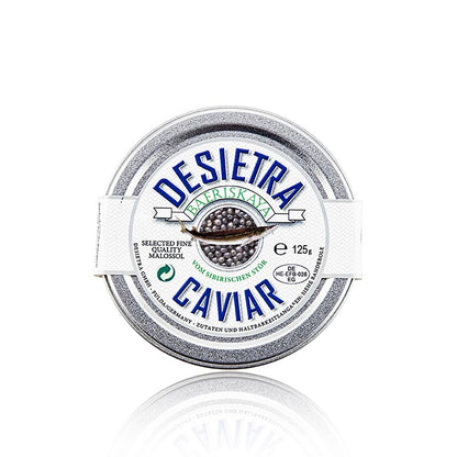 Desietra Baeriskaya kaviaar (Acipenser baerii), aquacultuur Duitsland, 125 g