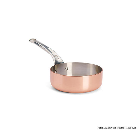 deBUYER "Prima Matera" inductie sauteuse, recht, koper-roestvrij staal, ø 16 cm, 1 stuk