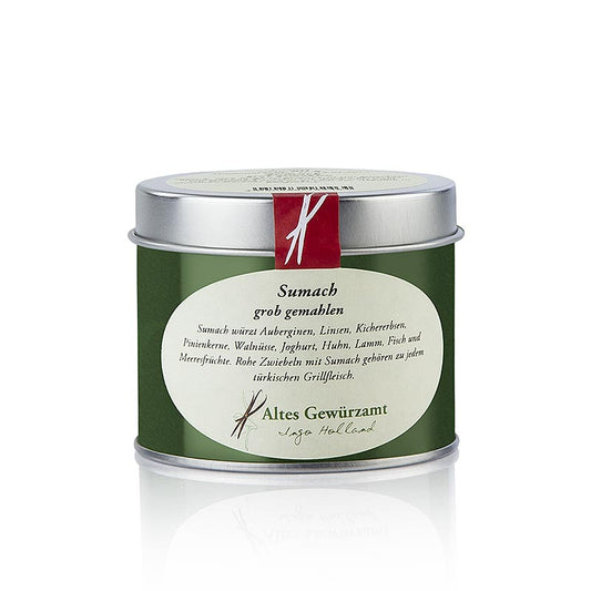 Sumak gemalen Altes Gewürzamt, 80 g, een heerlijk aromatisch en kruidig kruidenmengsel voor het toevoegen van smaak aan je gerechten