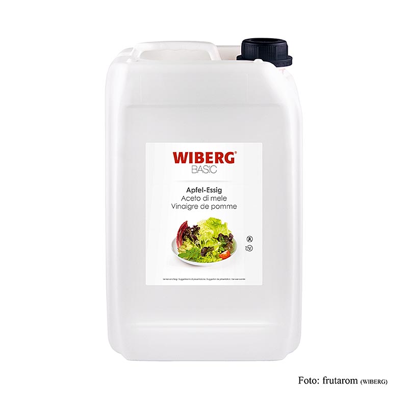 Wiberg klassieke appelciderazijn, 3 jaar gerijpt, met een zuurgraad van 5%, in een fles van 5 liter