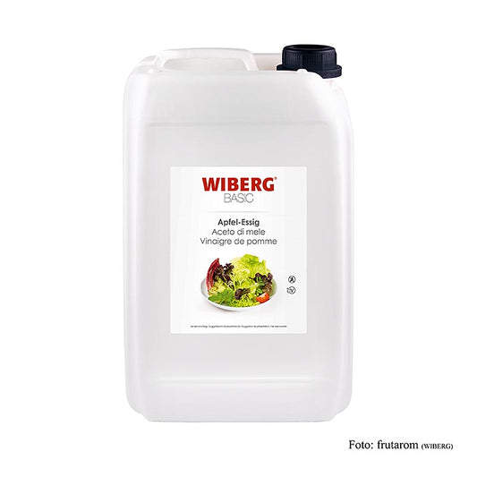 Wiberg klassieke appelciderazijn, 3 jaar gerijpt, met een zuurgraad van 5%, in een fles van 5 liter