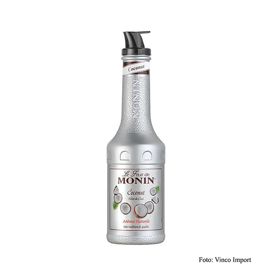 Vruchtenpuree mix met kokos, gezoet, 1 liter verpakking met handige tuit