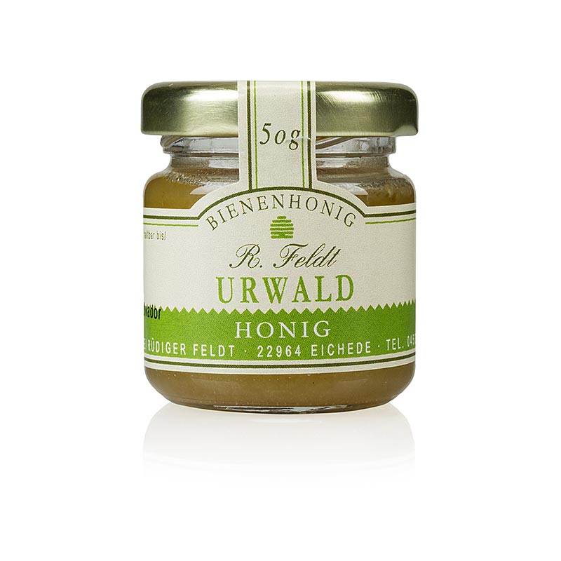 Oerwoudhoning, Uruguay, vloeibaar tot romig, zoet aromatisch, portieglas, 50 g