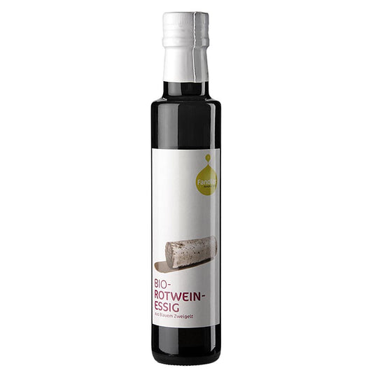 Rode wijnazijn, 6% zuur, van Blauer Zweigelt-druiven, Fandler, BIO, 250 ml
