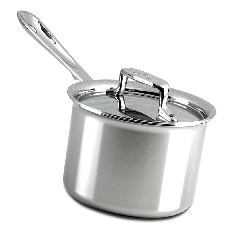 All-Clad steelpan, D5 serie, met deksel - inductie, ø 15.2cm, 1.9 L, 1 st