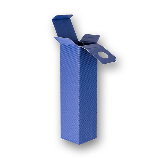 Modern blue wine gift box with dimensions 360x90x90 mm, containing 1 gift box