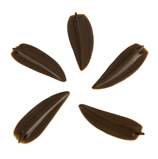 Decoratieve topper Elegance - bladvorm, volle melk, 245 g, 160 st - Een elegante decoratieve topper in de vorm van een blad, gemaakt van volle melk, 245 gram, verpakt in 160 stuks