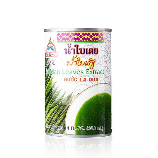 Pandanusbladextract 'Por Kwan', vloeibare 400 ml productfles met groen label en gouden dop