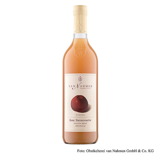 van Nahmen - Roode Sternrenette-appelsap, 100% versgeperst sap, 750 ml