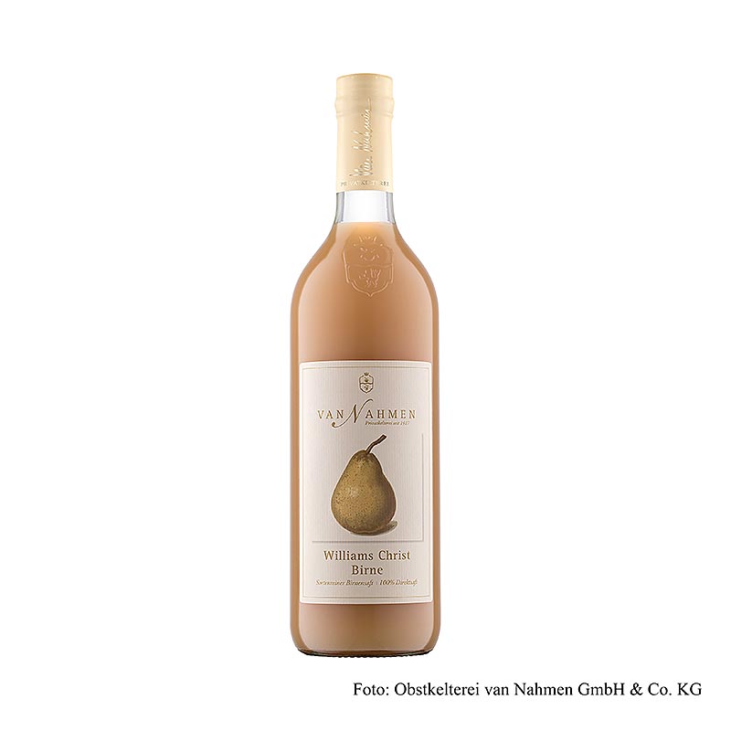 van Nahmen - Williams Christ perensap, 100% versgeperst sap, 750 ml