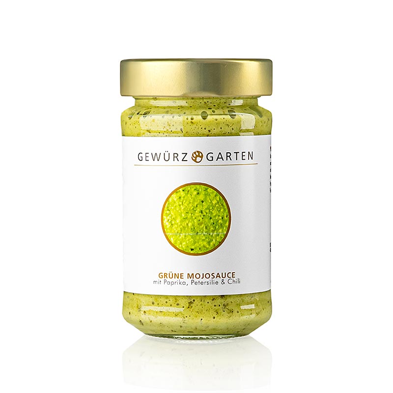 Gewürzgarten Groene mojosaus, met paprika, chili en bladpeterselie, 225 ml