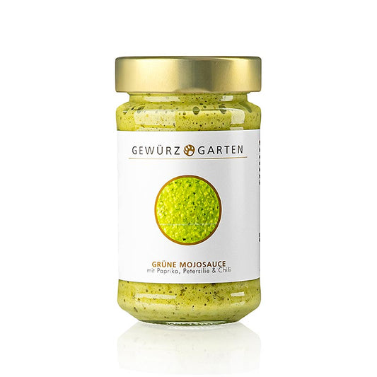 Gewürzgarten Groene mojosaus, met paprika, chili en bladpeterselie, 225 ml