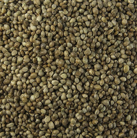 Hennepzaad, ongepeld, ongebrand, biologisch, 1 kg