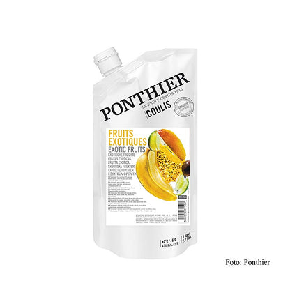 Coulis / saus - Exotisch fruit, met suiker, 1 kg