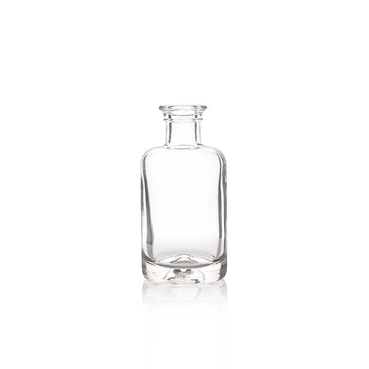 Flesglas apotheek, helder, 100ml (voor kurk 31077), 1 st - Een transparante apotheekfles van 100 ml, speciaal voor kurk 31077, 1 stuk