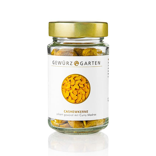 Foto van Gewürzgarten cashewnoten, heel, met kerrie madras, 110 g verpakking