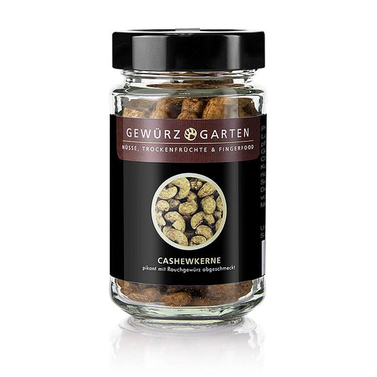 Geroosterde cashewnoten met gerookte specerijen, 110 g, verpakt in Gewürzgarten verpakking