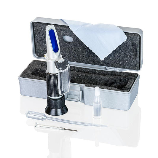 Suikermeetapparaat refractometer1010 (voor vloeistoffen), 0-50° Brix, 1 st - handig instrument voor het meten van suikerconcentratie in vloeistoffen
