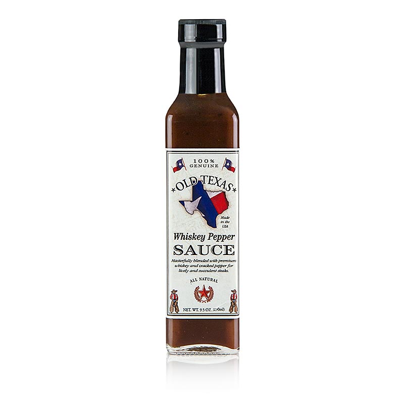 Old Texas - Whiskey-peper steaksaus, 250 ml