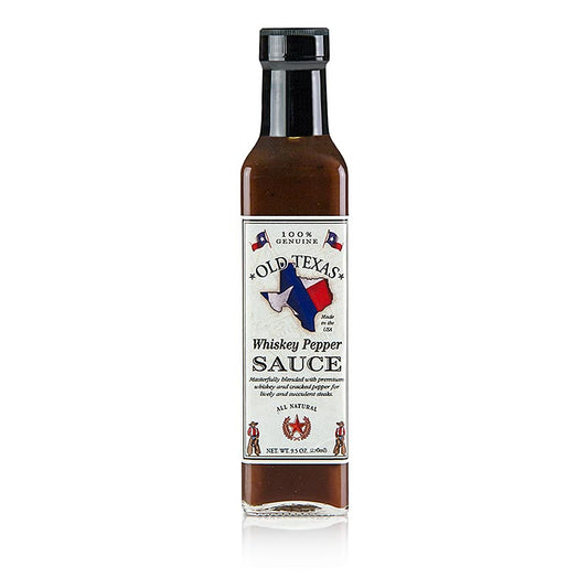 Old Texas - Whiskey-peper steaksaus, 250 ml