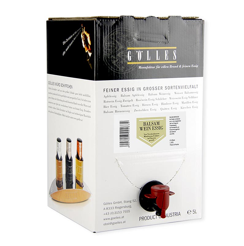 Gölles balsamicoazijn, Trockenbeerenauslese, 6% zuur, 5 l