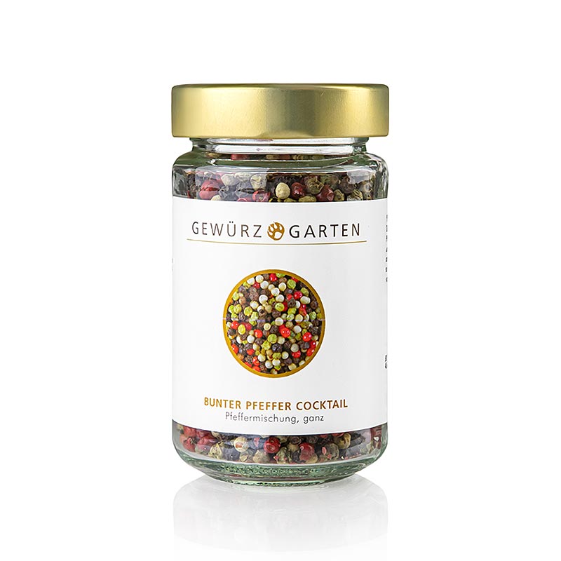 Gewürzgarten Cocktail van gekleurde peper (wit, zwart, groen, roze), heel, 100 g