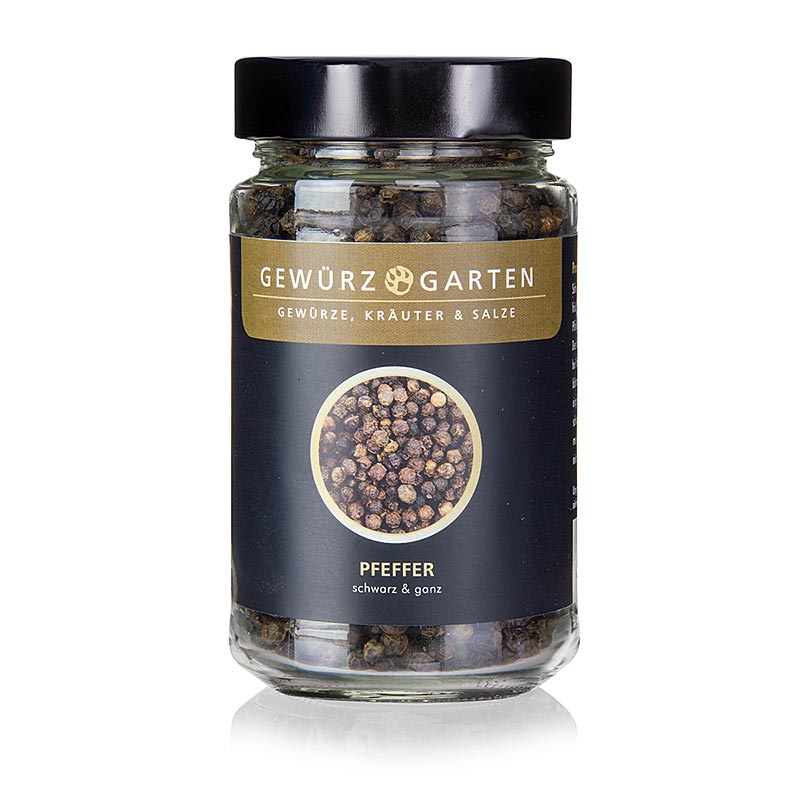 Gewürzgarten peper, zwart, heel, 120 g - verpakte zwarte hele peperkorrels van 120 gram