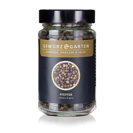 Gewürzgarten peper, zwart, heel, 120 g - verpakte zwarte hele peperkorrels van 120 gram