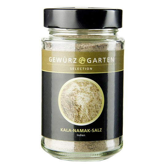 Spice Garden Kala Namak zout, fijn, roodbruin, 250 g - verfijnd en aromatisch zout voor een heerlijke smaakervaring in de keuken