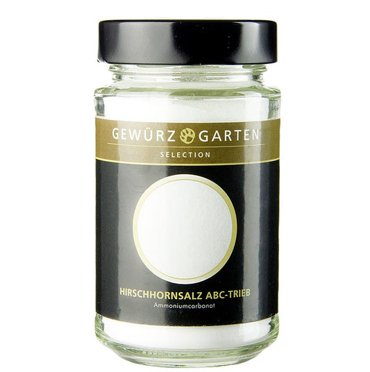 Gewürzgarten Hirschhornsalz - ABC scheut, ammoniumcarbonaat, magnesiumcarbonaat, 200 g - Traditioneel Duits bakpoeder met ammoniumcarbonaat en magnesiumcarbonaat, 200 gram