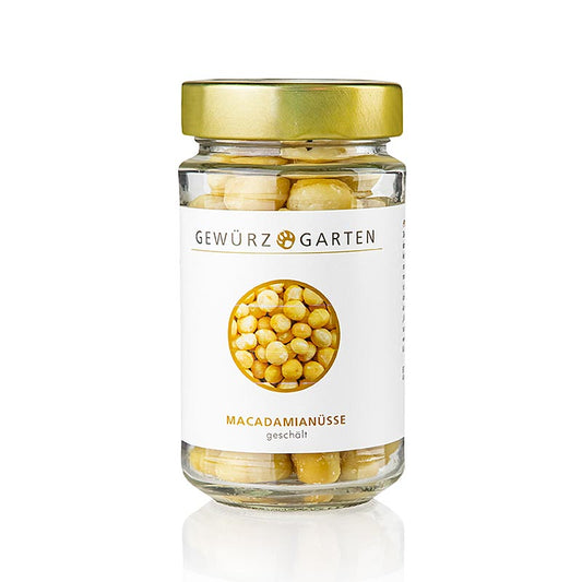 Foto van een zakje Spice Garden Macadamianoten, gedopt, ongezouten, 120 g, perfecte gezonde snack voor tussendoor