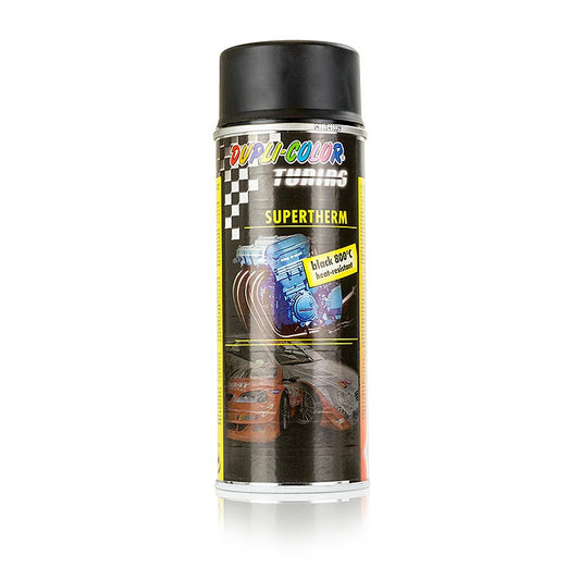 Zwarte hoge temperatuur verfspray van 400 ml, perfect voor buitenschilderwerk
