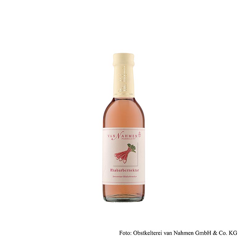 van Nahmen - Framboozen rabarbernectar, 70% versgeperst sap, 250 ml