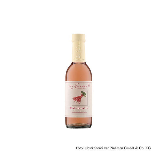 van Nahmen - Framboozen rabarbernectar, 70% versgeperst sap, 250 ml