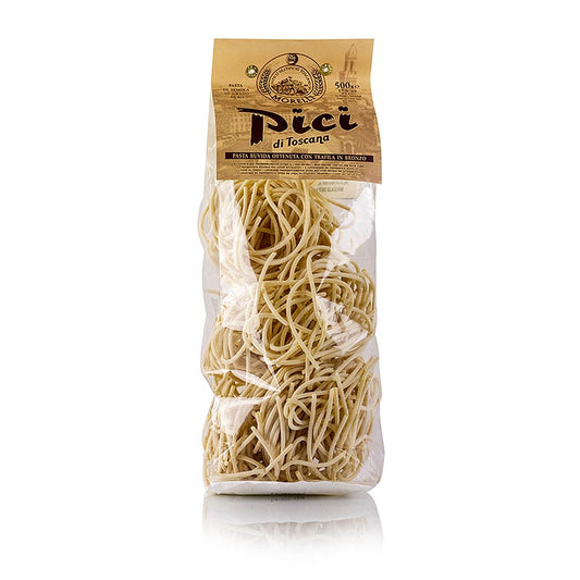 Morelli 1860 Spaghetti Pici, di Toscana, in nestjes, 500 g - Lange, gedraaide spaghetti nestjes van 500 gram uit Toscane